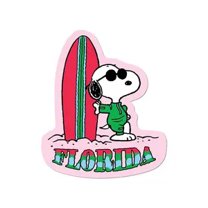 Florida Surfing Snoopy Sticker