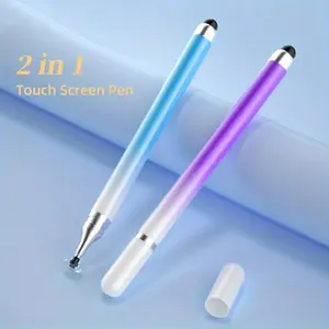 3pcs Universal Gradient Touch Stylus Pen for Smartphones, Tablets, iPad, 2-In-1 Multi-Device Compatible, High Sensitivity, Capacitive Pen