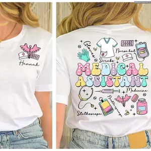 Custom name Nurse TShirt, Medical Assistant Shirt, Nursing Assistant And Healthcare Tee, Medical School Nurse Gift , Special Gift Shirt