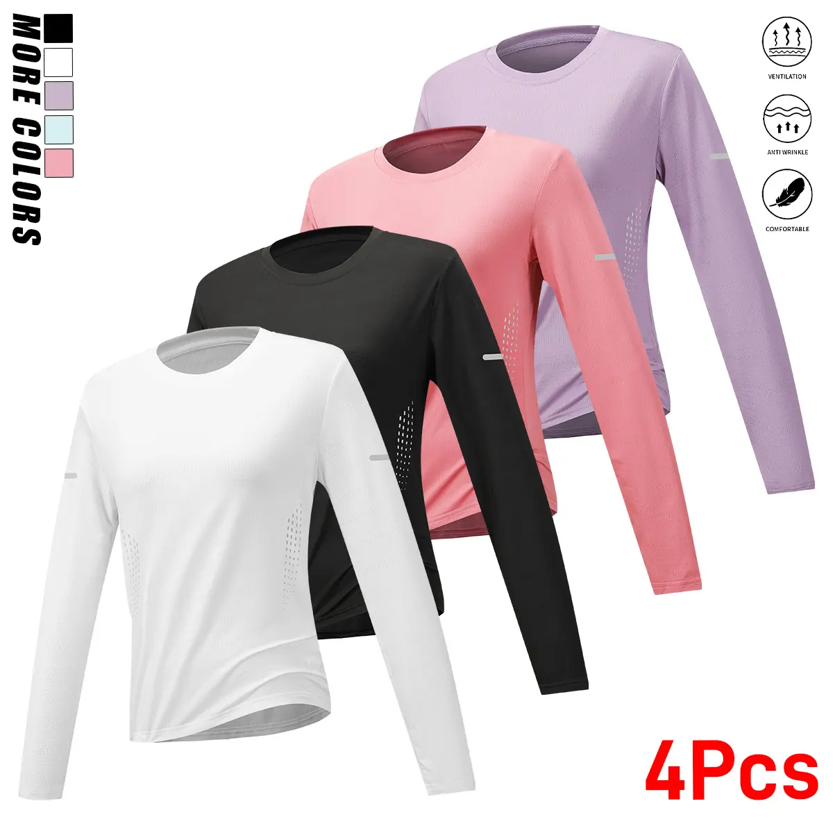 White + Black + Plum Red + Purple