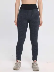 Women's Fashion High Stretch Running Sports Tight Fitness Honeycomb Yoga Pants, Sporty High Waist Skinny Trousers for All Seasons