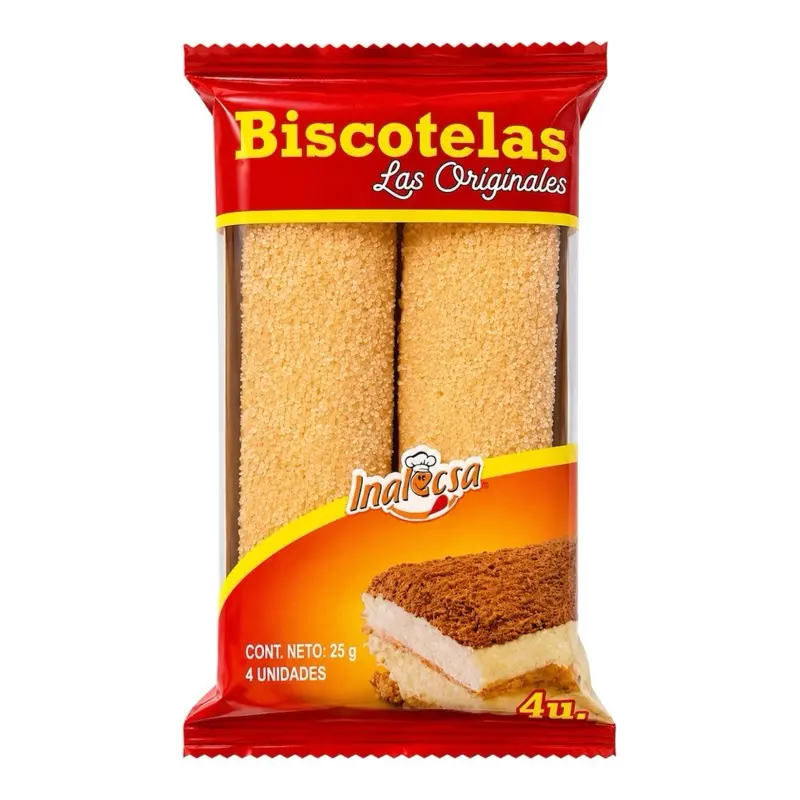 Bizcotelas Las Originales 25g – 4 Unidades | Galletas Dulces Crujientes Ecuadorian Sweet Biscuits