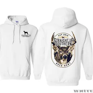 Straight Up Southern Hoodie – Buck Hunt Deer Graphic, Outdoor Lifestyle Streetwear, Unisex Pullover, Trending Hunting Season Menswear Top men  gifts outfits  men trendy  shirts fall  clothing