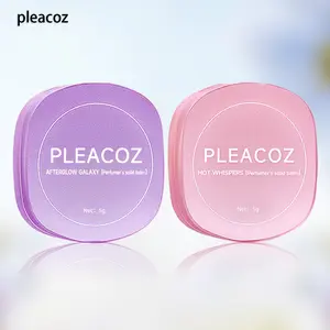 PLEACOZ Solid Perfume for Women – Natural, Alcohol-Free, Non-Greasy, Travel Size with Built-in Mirror, Ideal Gift