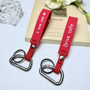 1Pcs Romantic Drive Safe I Love You Keychain, Silicone Couple Gift for Anniversary, Valentine’s Day, Birthday, or Christmas, Meaningful Keepsake for Boyfriend Girlfriend with Letter Design