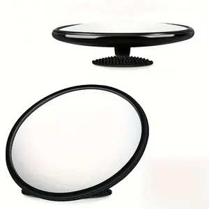 Artistic Round Wall Mounted Mirror, Horizontal Hanging Decorative Mirror, Lightweight Easy Installation, Ideal for Living Room Bedroom Office Retail Store