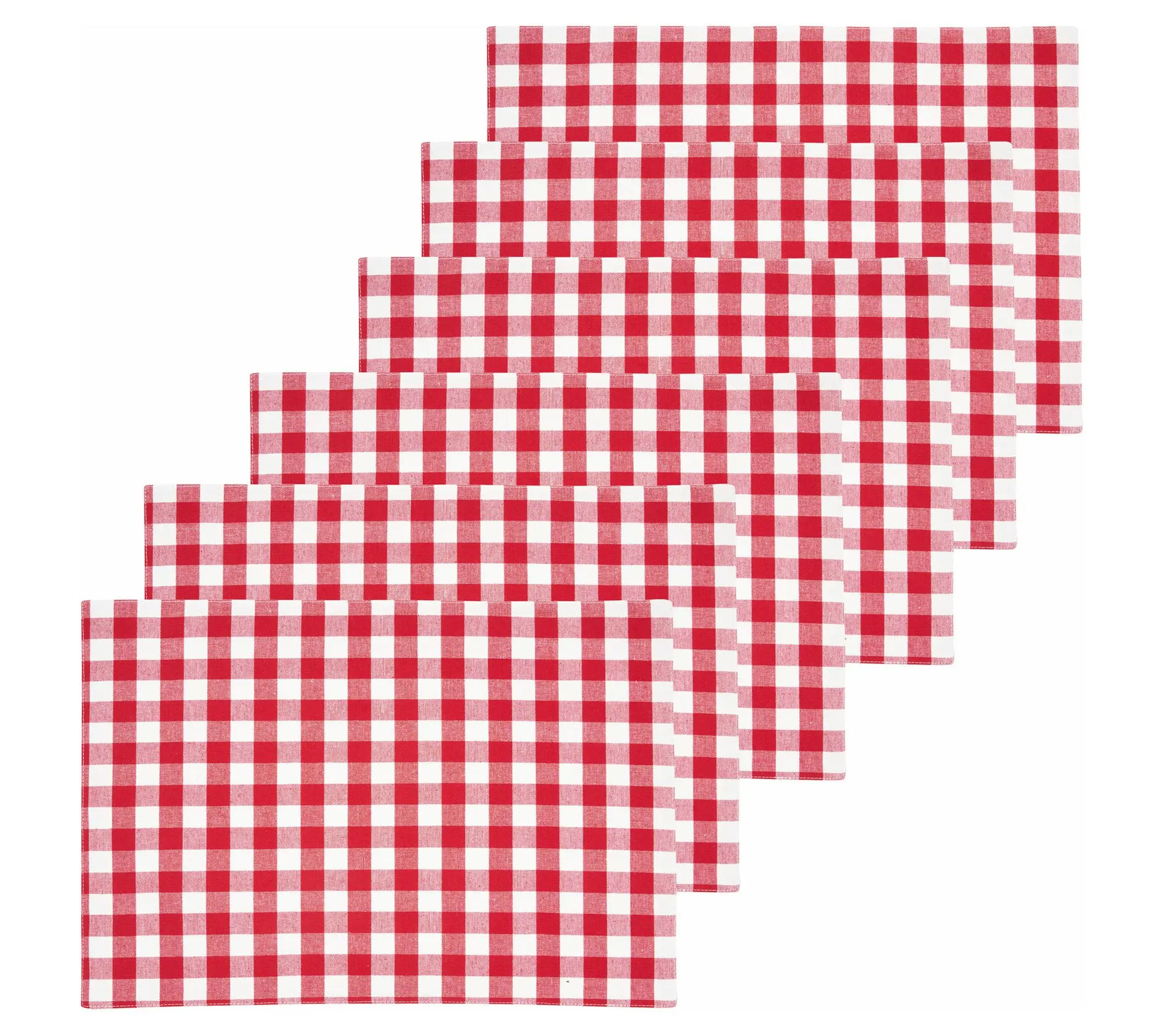 Ashford Red Placemat Set of 6 by Valerie Ashford Red Placemat Set of 6 by Valerie