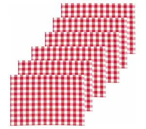 Ashford Red Placemat Set of 6 by Valerie