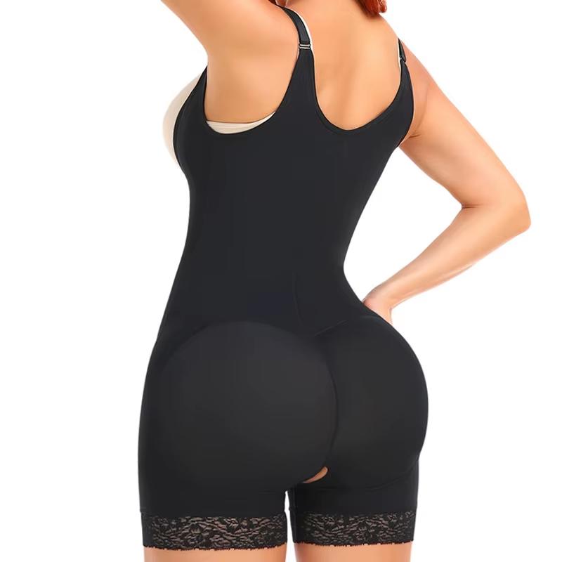 Shapewear for Women Tummy Control Body Open Bust Bodysuit with Open Crotch Butt Lifter Stomach Fajas Colombianas Shapewear for Women Tummy Control Shapewear Butt Lifter Bodysuit Womenswear Compression de abdomen Black Minimalist Basic