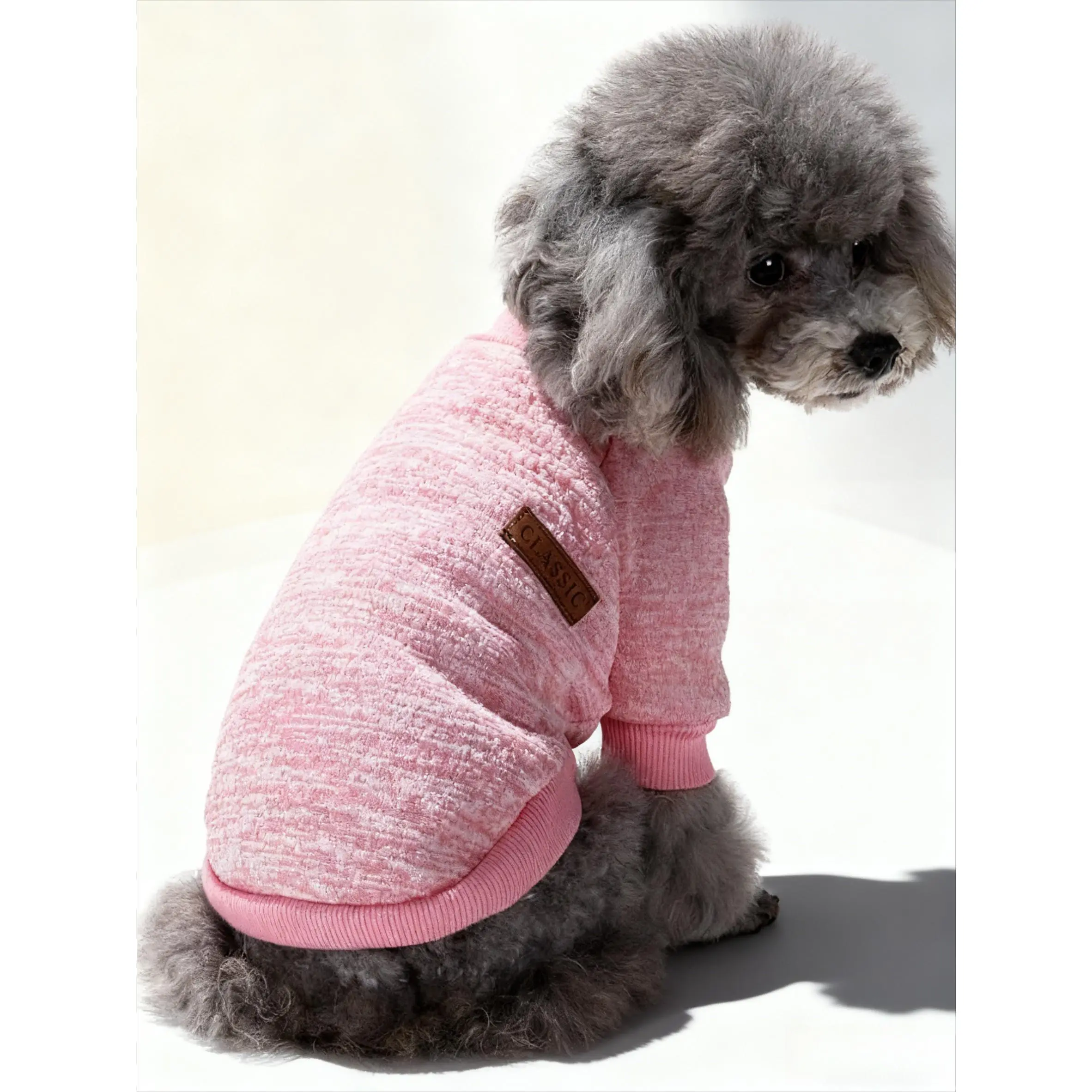 Fleece Dog Sweaters for Small Dogs, Soft Puppy Clothes for Doggie, Warm Dog Winter Outfits, Cute Pullover Sweatshirt Apparel for Pet Cats ﻿
