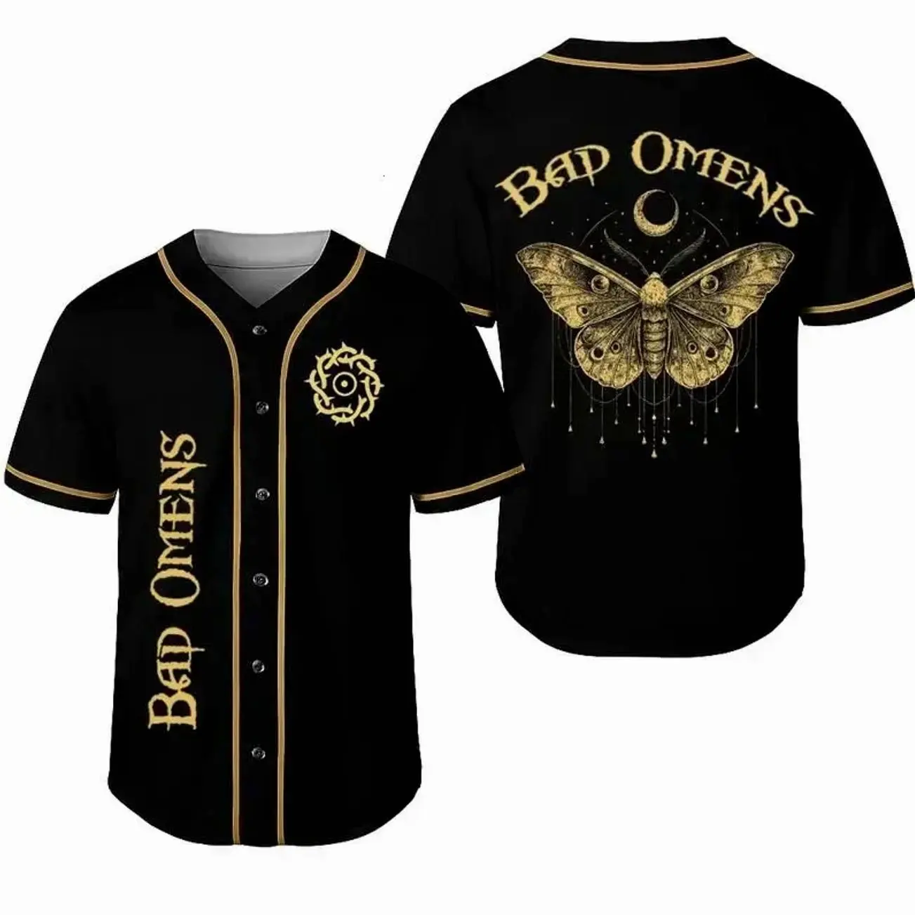 Bad Omens Heavy Metal Band Baseball Jersey , Best Gift For Rock Fan shirt