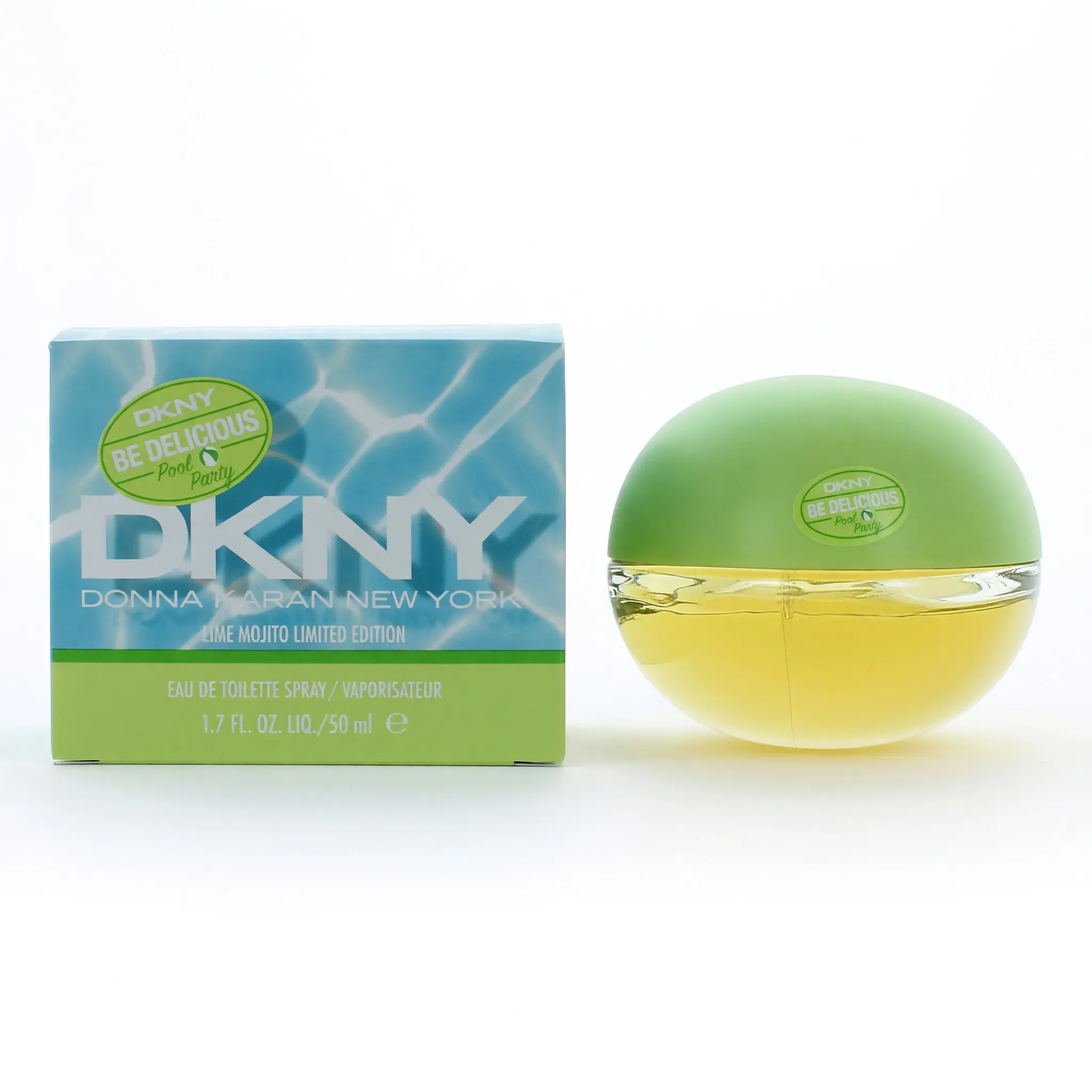 Be Delicious Pool Party Lime Mojito DKNY by Donna Karan, 1.7oz EDT Spray women, Honeysuckle, Limited Edition, 1 To 1.9 Fl Oz, Citrus, Dew Drop, Musk