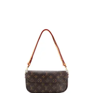 Pre-owned Louis Vuitton Canvas Coated Shoulder Bags Ivy Wallet on Chain Monogram Canvas by Rebag