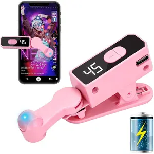 Wireless Auto Clicker for iPhone, iPad & Android – Rechargeable Screen Tapper for TikTok, Live Streams, Likes, Games & Repetitive Tasks – 107 Adjustable Speeds for Social Media & Gaming(Pink)