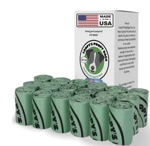 Loopy's Poopy bags- Dog Poop Bags, Guaranteed Leak Proof and Extra Thick Waste Bag Refill Rolls For All Size Dogs, Unscented, 270 Count. Made in USA