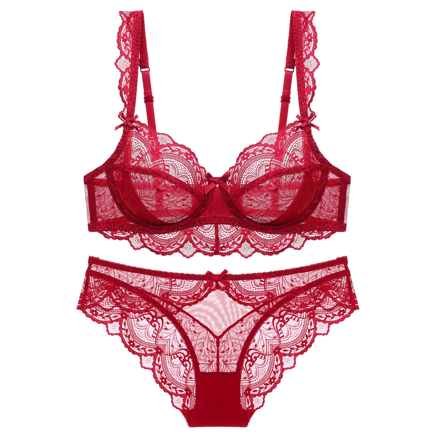 Women's Plus Size European-American Style Sheer Hollow-Out Lace Lingerie Set - Smooth, Breathable, Lightweight Ultra-Thin Fabric, Sexy Minimizer Bra for Large Busts - TikTok Shop Women's Plus Size European-American Style Sheer Hollow-Out Lace Lingerie Set - Smooth, Breathable, Lightweight Ultra-Thin Fabric, Sexy Minimizer Bra for Large Busts - TikTok Shop