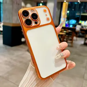 3 PCS [1 Phone Case with 2X Clear Screen Protectors]Phone Case - The Matte PC Electroplated Case Is Suitable for Iphone 17, 16, 15, 14, 13 Pro Max Plus Air Series, Featuring an Ultra-Thin Design And a Transparent End, Complete with a Lens Film