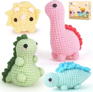 Crochetta Mother's Day Gift Crochet Kit for Beginners with Step-by-Step Video Tutorials Suitable for Adults and Children Contains Over 40% High-Quality Yarn Mini Desk Set