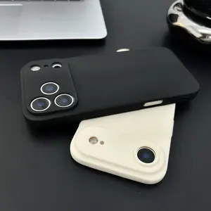 Pure Black All-inclusive Protective Phone Case For iPhone 17ProMax/16/15PROMAX/15PLUS/15PRO/15/14/14PLUS/14PRO/14/13PROMAX/13/12 11PROMAX/11PRO/11/XSMAX/XR/XS Shockproof & Drop-Proof - For iPhone Users - Suitable for Daily Use - Great Gift for Tech Lovers