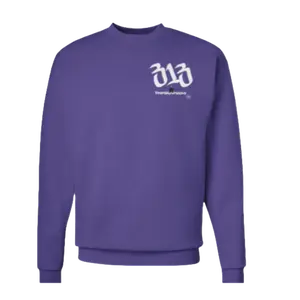 Frshon2wheels Purple Sweatshirt Cotton Polyester