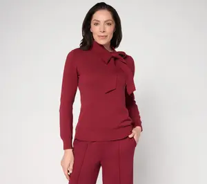 Carla Rockmore Collection Bow Neck Sweater