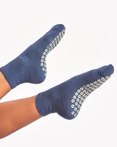 Navy Blue Pilates Grip Socks
