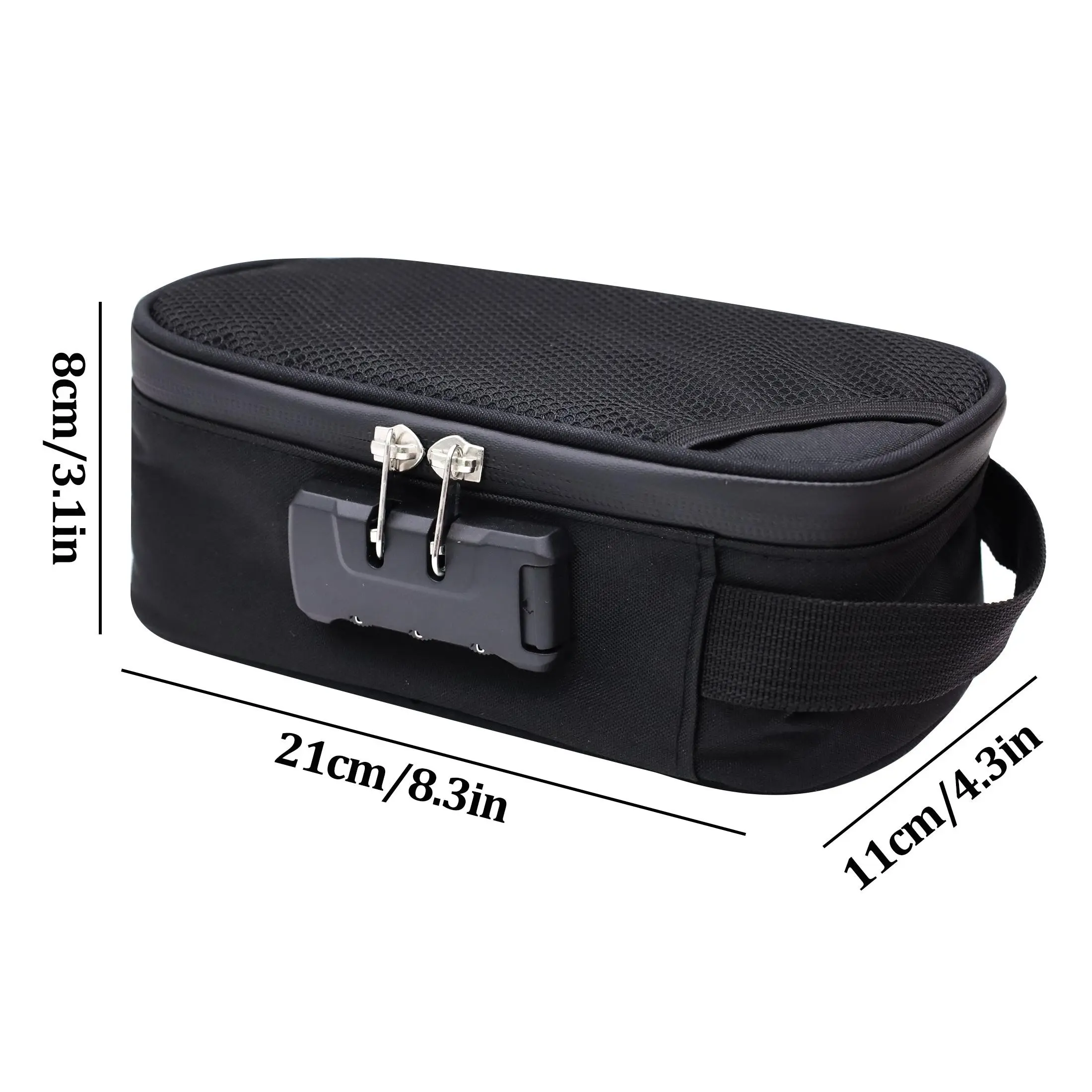 Single Lock Odor-Proof Bag with Sealed Zipper, Portable Storage for Jewelry, Makeup, Documents, Unisex, Ideal for Gifts, Travel Storage Pouch, Travel Organization Pouch