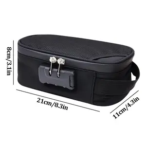 Single Lock Odor-Proof Bag with Sealed Zipper, Portable Storage for Jewelry, Makeup, Documents, Unisex, Ideal for Gifts