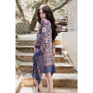 Moroccan Inspired Tapestry Kimono