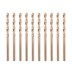 LU&MN 5/32" M35 Cobalt HSS Jobber Length Twist Drill Bit with Straight Shank, Heavy Duty for Cast Iron, Heat-Treated Steel, Stainless Steel & More Tool Accessories Cutting Hard