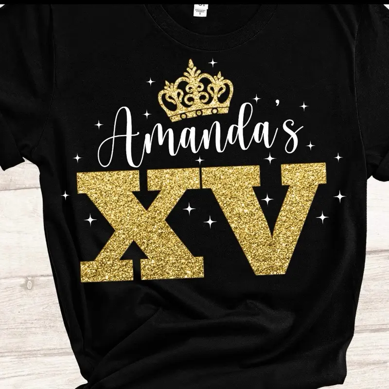 Quinceañera personalized shirt