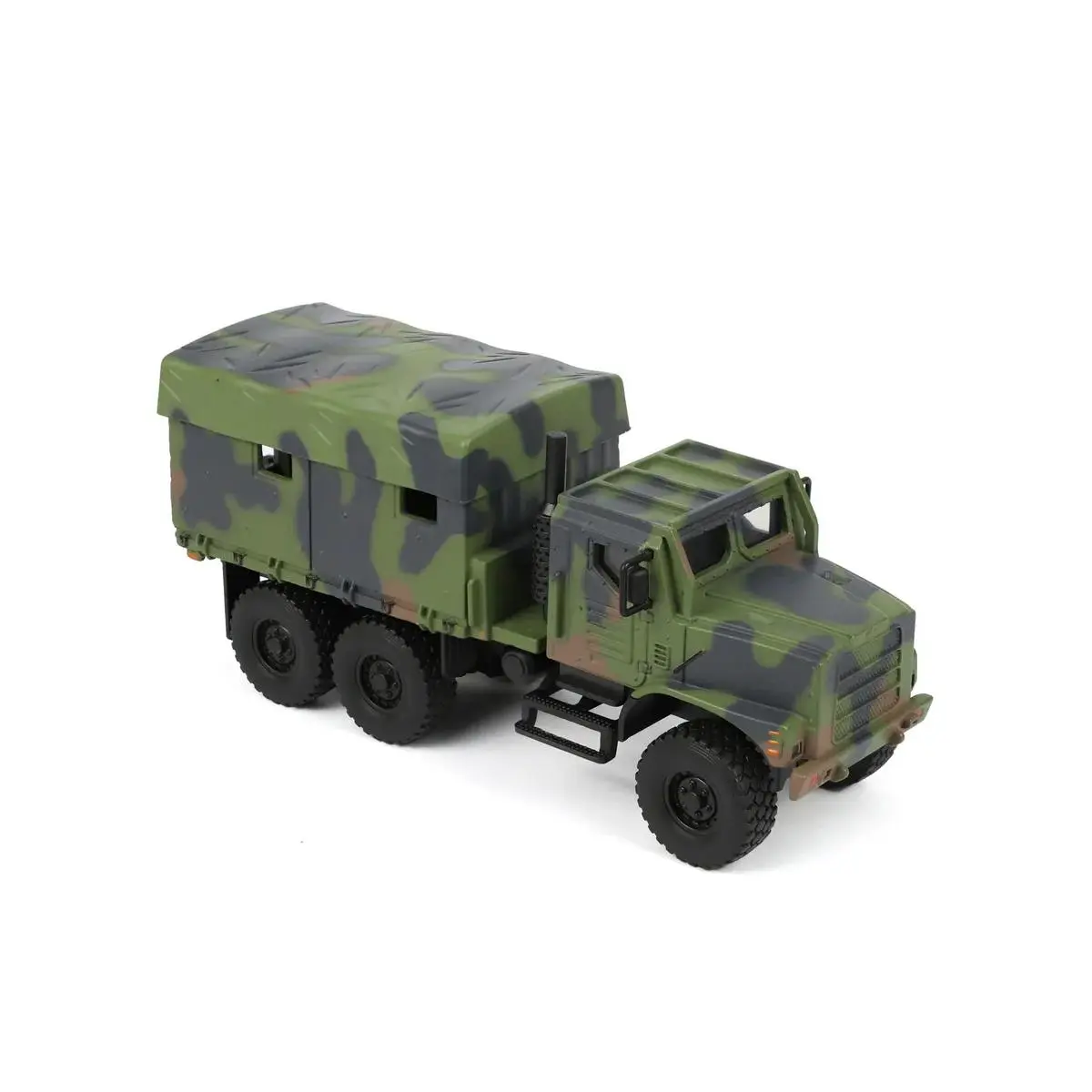 NUOTIE 1:64 Scale Medium Tactical Vehicle (MTVR MK23) Diecast Metal Military Truck, Camouflage NATO Design, 4.72x1.57x2.17 Inches Durable Battlefield Collectible Model