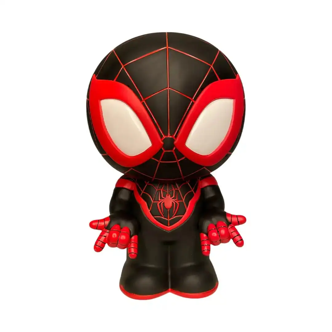 Monogram Marvel Spider-Man Miles Morales Figural PVC Piggy Bank, Decorative Coin Bank for Home Decor Supplies Ornaments