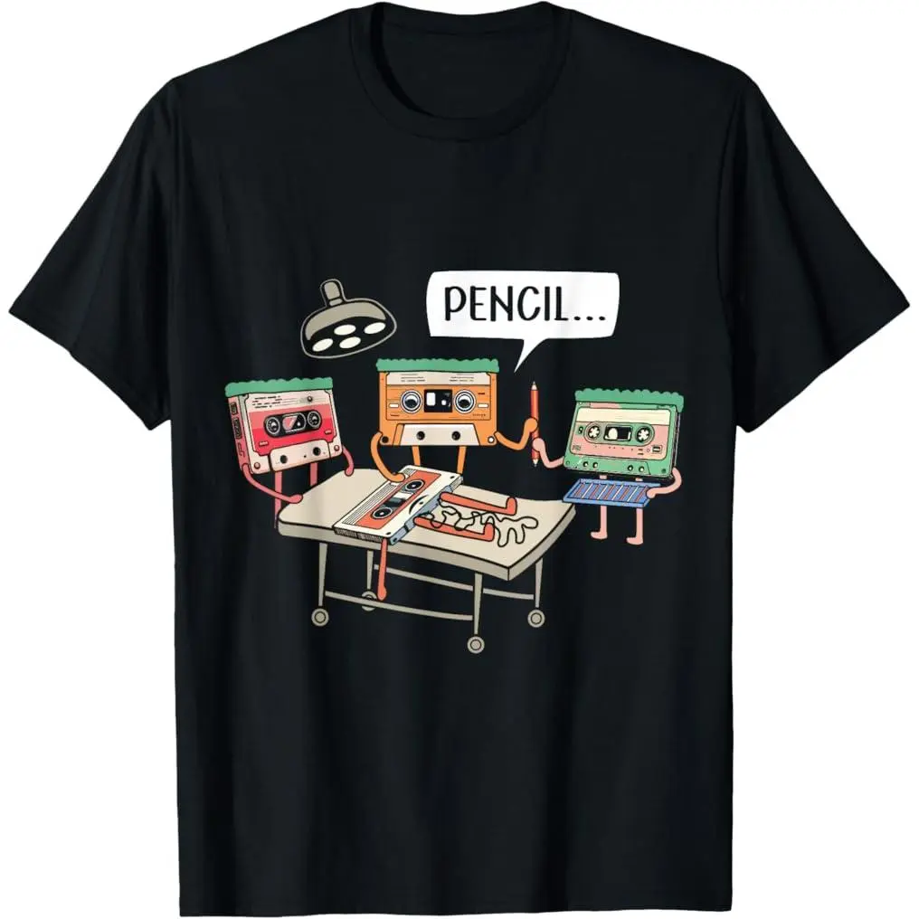 100% Premium Cotton T-Shirt Vintage Cassette Tape 80s Retro Music Lover T-Shirt