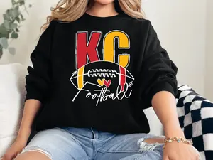 KC Football Sweatshirt/Hoodie Cotton Fabric