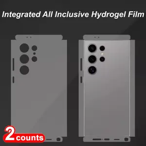 Two-Piece HD Full Coverage Back Film for Samsung Galaxy S23/s24/s25 Series, Side Protection Water Gel Screen Protector