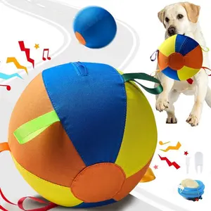 21.65-inch original extra-large toy ball, newly upgraded, chew-resistant and fun-relieving, suitable for dogs - herding toy, giant dog ball, outdoor park and grass training toy, suitable for medium and large dogs, play gift.