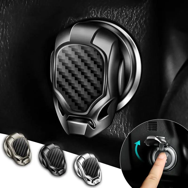 New Car One-Button Start Protection Cover, Ignition Switch Button Decoration Sticker, Universal Car Interior Modification Accessory, Car Accessories, Auto Accessories
