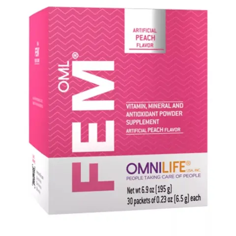 OML Fem | Peach Flavor | Box w/30 sachets