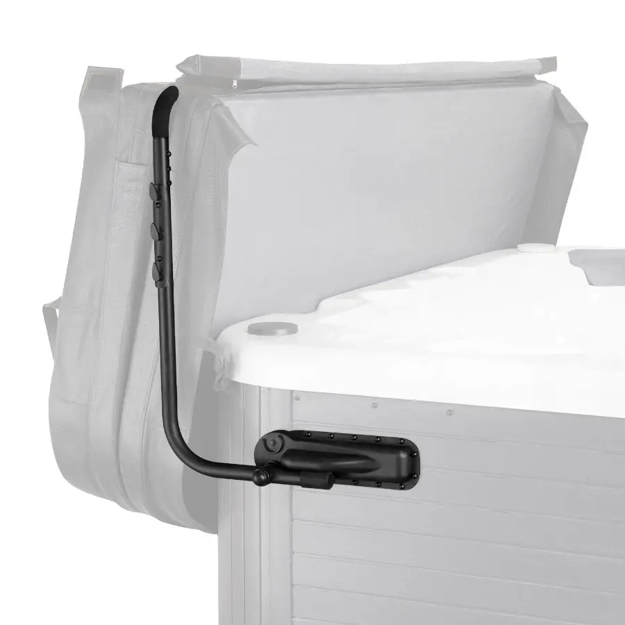VEVOR Reliable Hot Tub Cover Lift, Easy-to-Use Rectangle Spa Cover Lifter with Cushioned Handles, Adjustable 31.5-41.3in Height & 69-100.5in Width, Top Double-Side Installation for Bathing Rectangular Hot Tubs/Spas