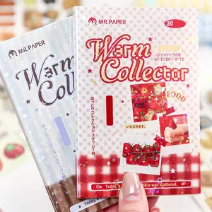 Warm Collector Series Sticker Book, Full Die-Cut, Easy Tear-Off, Multiple Styles, Decorative Stickers for Phone Cases, Water Bottles, Journals
