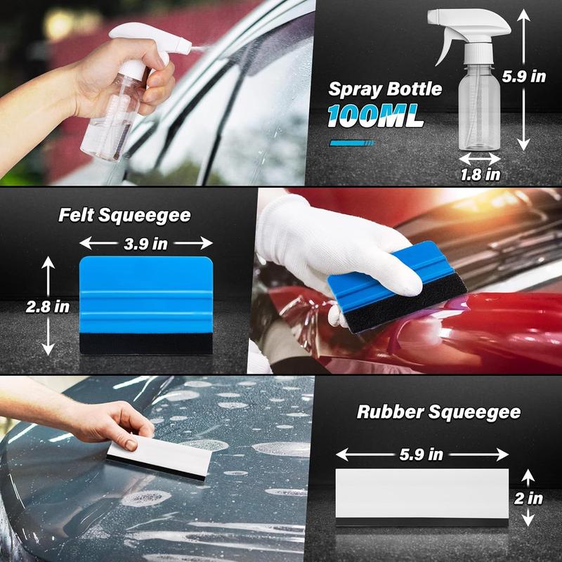 20-Piece Car Window Tinting Kit 🔧 | Vinyl Scrapers & Squeegees Set | Easy Install for Cars, Trucks & SUVs
