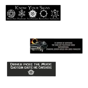Supernatural Bumped Sticker or Magnet: Funny Vinyl Decal