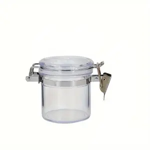 Airtight Stash Jar with Clamping Lid Smell Proof Container