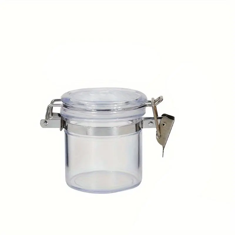Airtight Stash Plastic Jar with Clamping Lid Smell Proof Airtight Storage Container