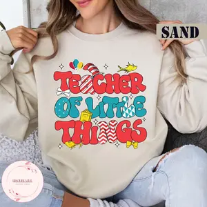 Dr Seuss shirt, Teacher Of Little Things Shirt, Cat In the Hat Tshirt, Teacher Shirt Gift,  Dr.Seuss Day Shirt Reading Day Tee WV