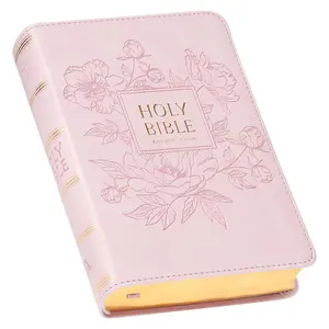 Holy Bible, King James Version, Compact Large Print Faux Leather Red Letter Edition with Ribbon Marker, Ballet Pink (Blending of Style and Functionality Compact LP Editions)