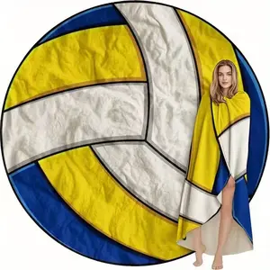 Volleyball Theme Blanket, Vibrant Design for Sports Enthusiasts, Perfect for Post-Game Relaxation, Unique Gift for Sport Lovers