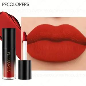 1pc Ombre Matte Lip Glaze - Coral-Red Gradient, 24H Waterproof & Sweat-Proof, Non-Sticky Transfer-Resistant Wear, Flattering for All Skin Tones, Perfect for Daily & Party Use - Longwear Liquid Lipstick Lipgloss Makeup