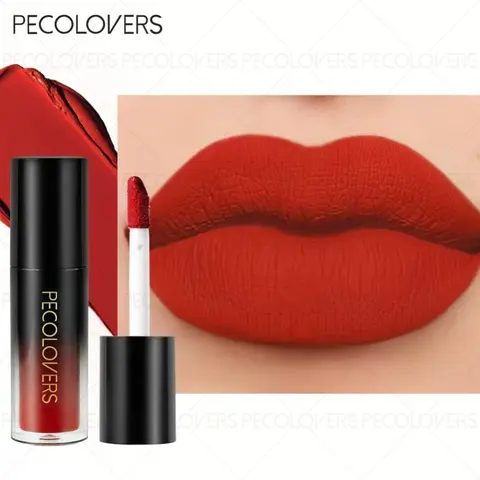 1pc Ombre Matte Lip Glaze Lip Products Makeup - Coral-Red Gradient, 24H Waterproof & Sweat-Proof, Non-Sticky Transfer-Resistant Wear, Flattering for All Skin Tones, Perfect for Daily & Party Use - Longwear Liquid Lipstick Lipgloss Makeup